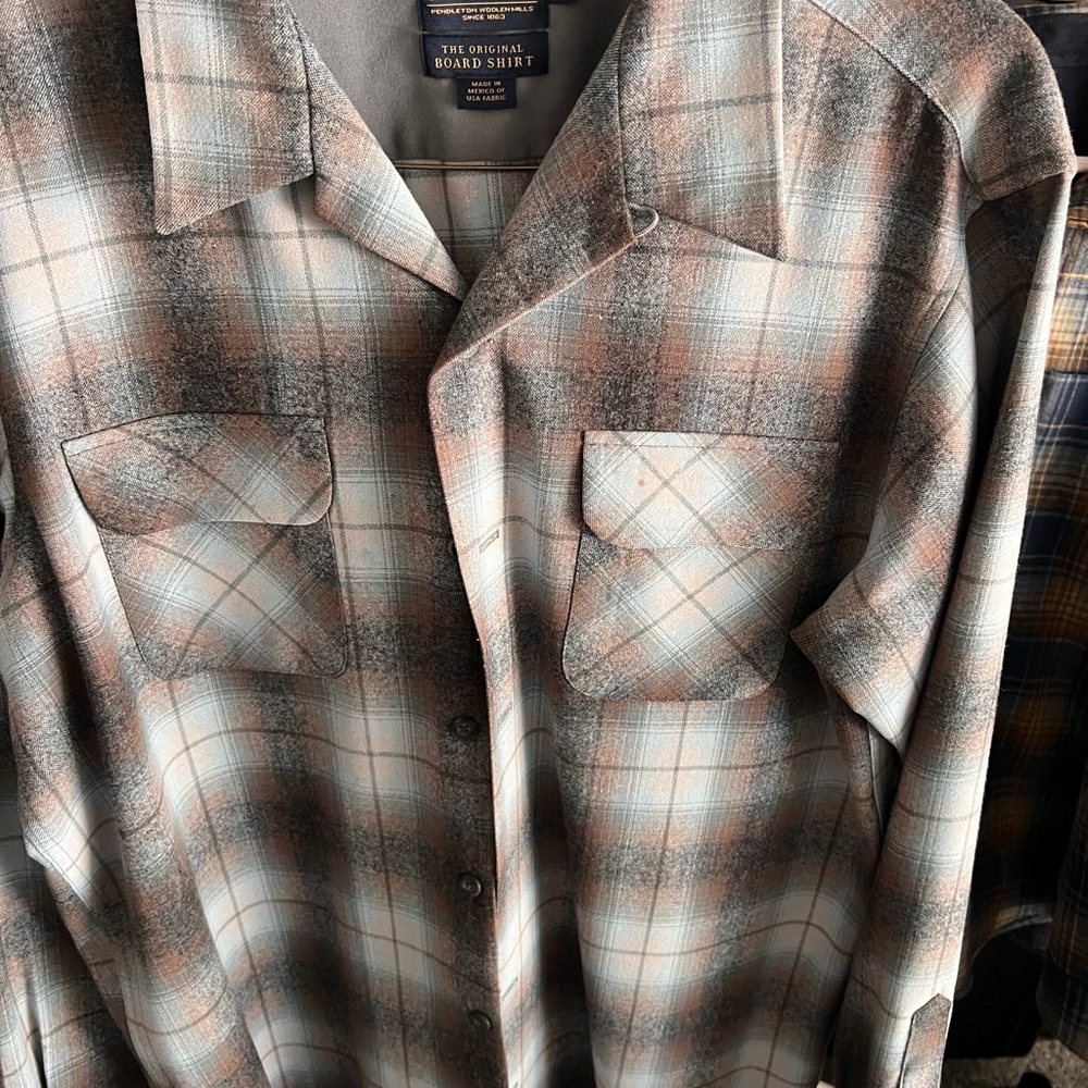 Blue plaid Pendleton